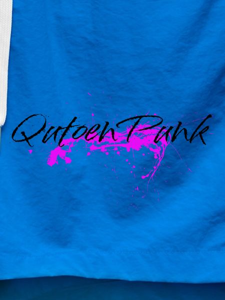 Pinker Farbklecks - Quoten Punk Statement