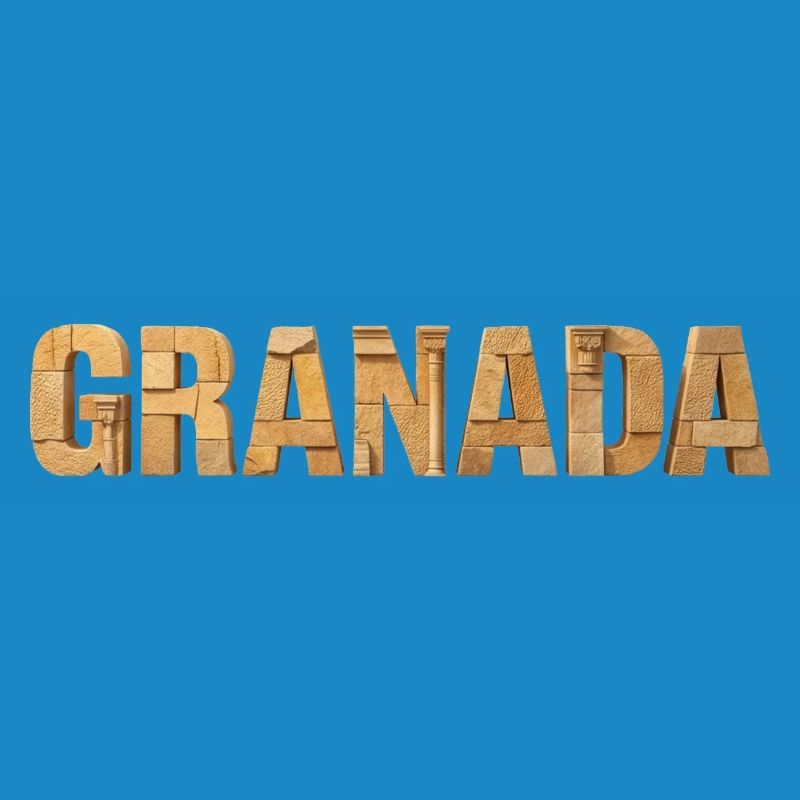 Typographie de l’architecture de Grenade