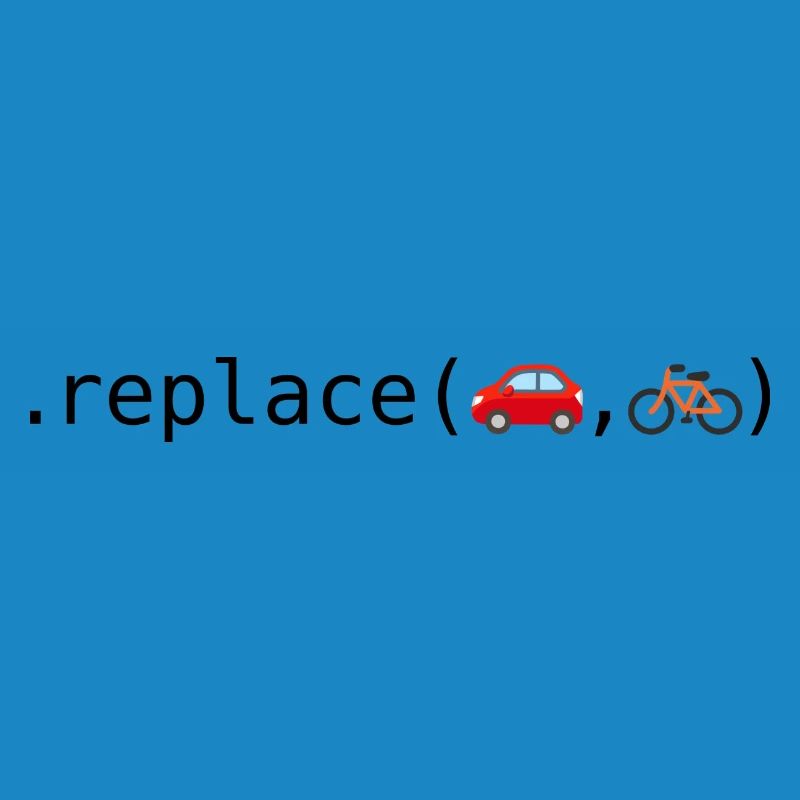 Remplacer les voitures par des vélos; Édition Python