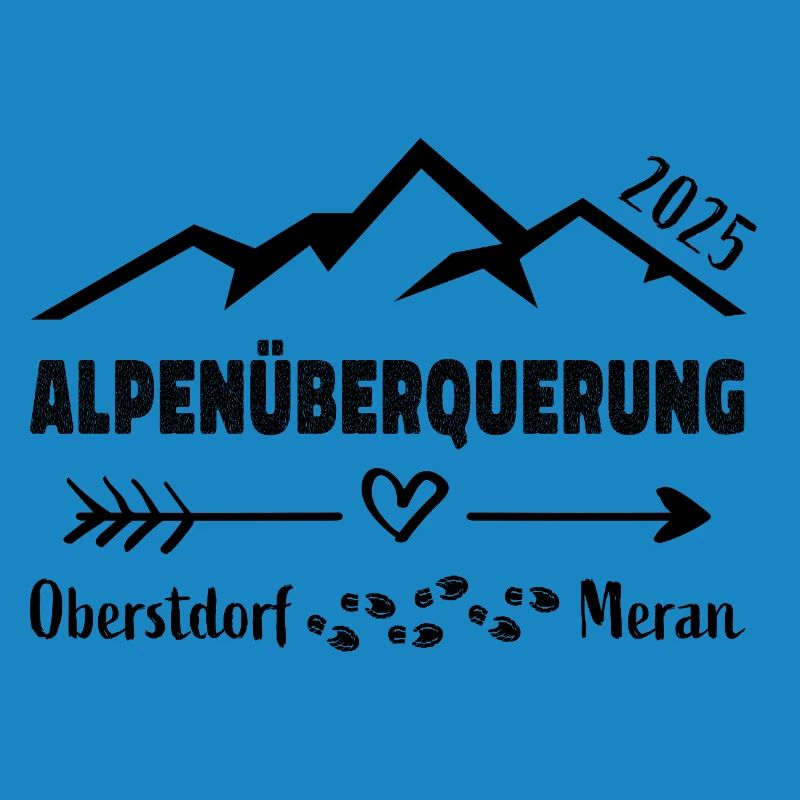 Alpenüberquerung 2025 Oberstdorf Meran E5 Geschenk