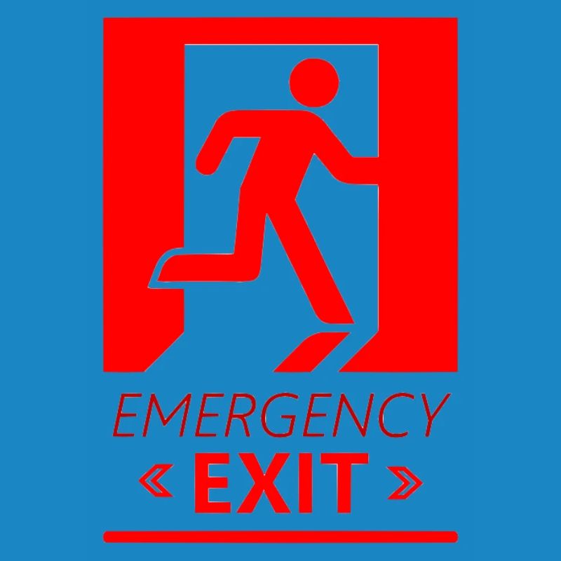 Emergency EXIT Basic Red