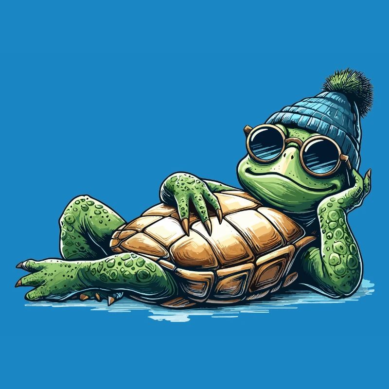 Chill Toad Turtle Cool Chill Gift