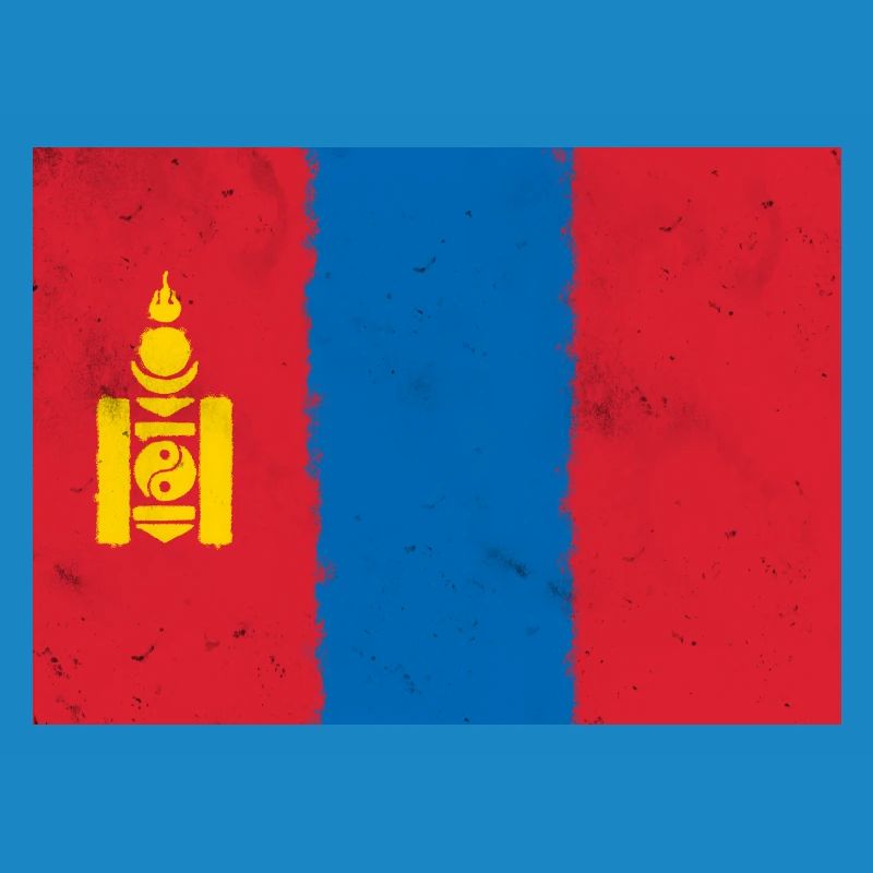 Drapeau de la Mongolie