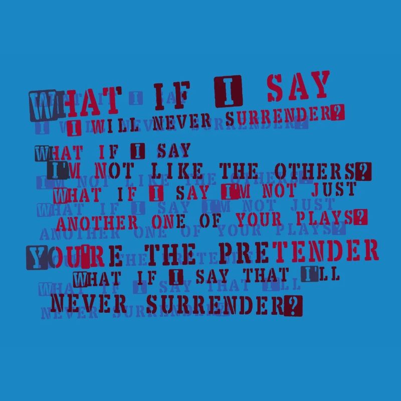 Typographie de la résolution implacable