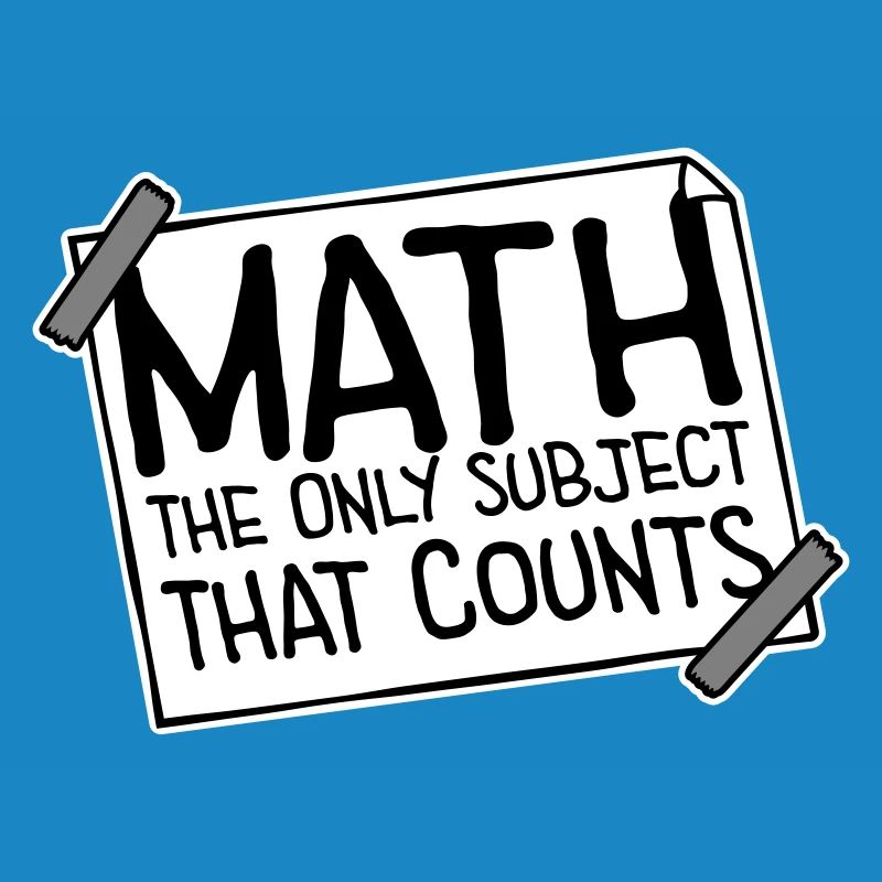 Math The Only Subject That Counts Nerd Mathe Logo