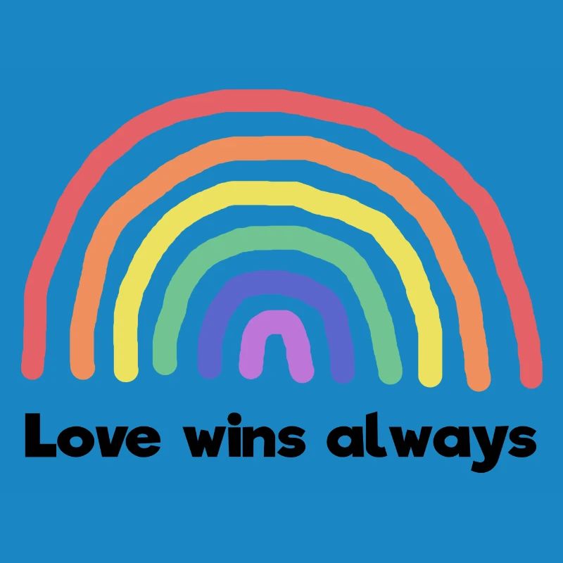 Peace Love Rainbow Statement World Peace