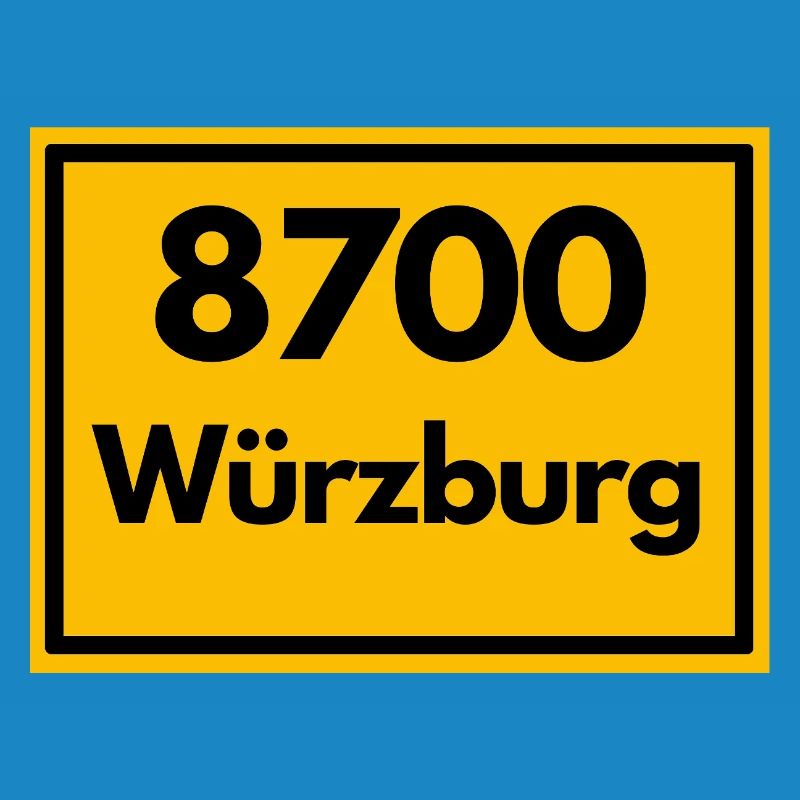 OLD POSTCODE POSTCODE RETRO 8700 WÜRZBURG FRANKEN