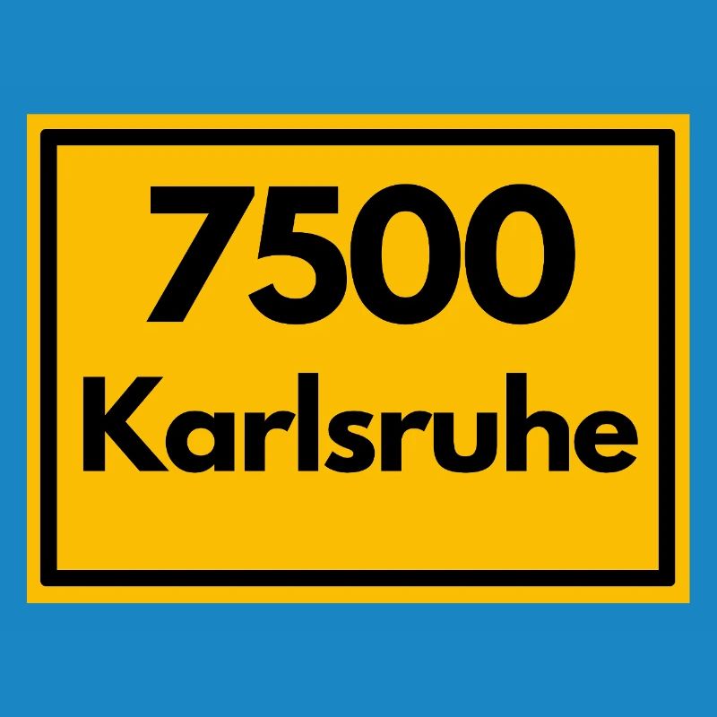 OLD POSTCODE ZIP CODE 7500 KARLSRUHE FÄCHERSTADT