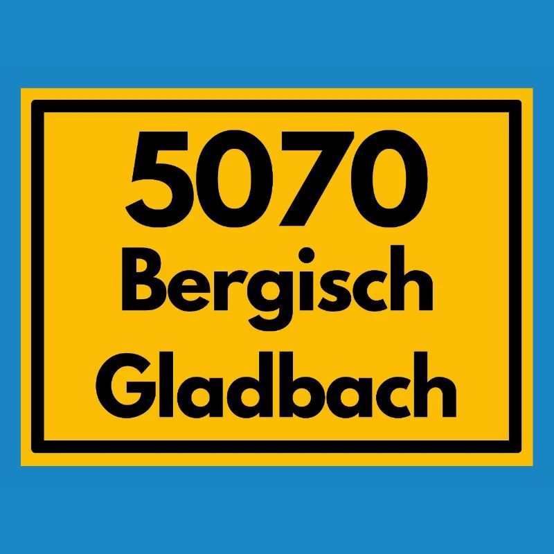 ANCIEN CODE POSTAL RETRO 5070 BERGISCHGLADBACH