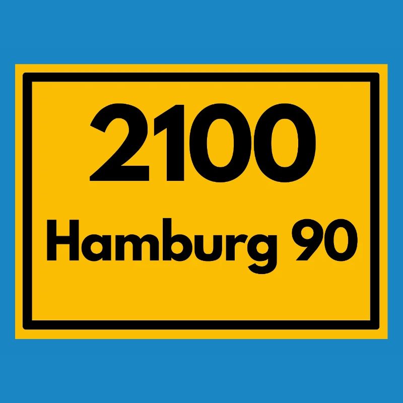 OLD POSTCODE POSTCODE RETRO 2100 HAMBURG 90 ALSTER