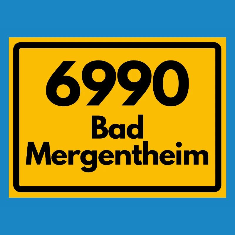 ANCIEN CODE POSTAL RETRO 6990 BAD MERGENTHEIM