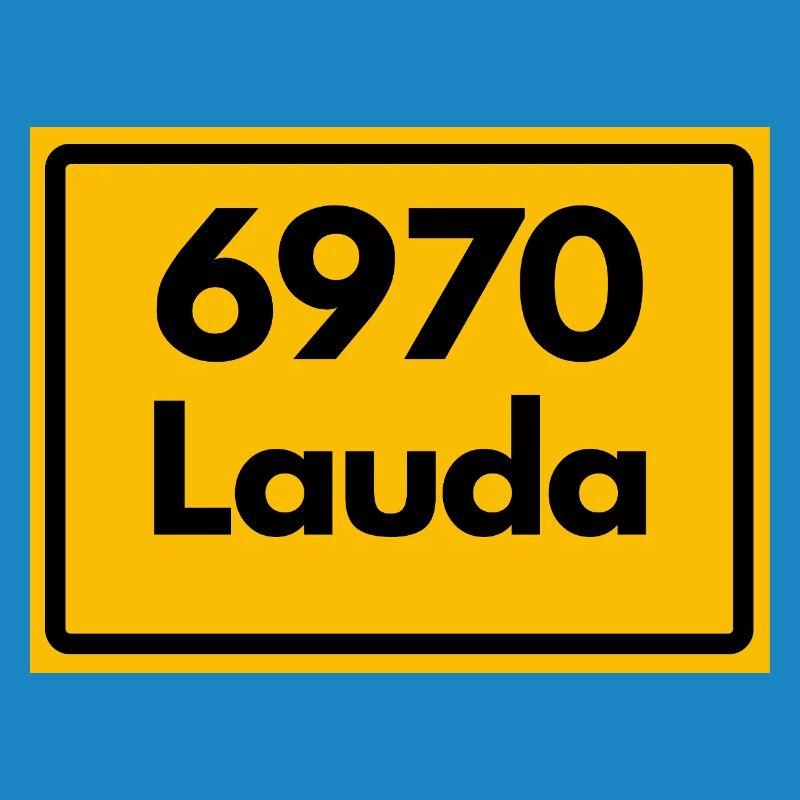 ANCIEN CODE POSTAL RETRO 6970 LAUDA HEIMATSTOLZ