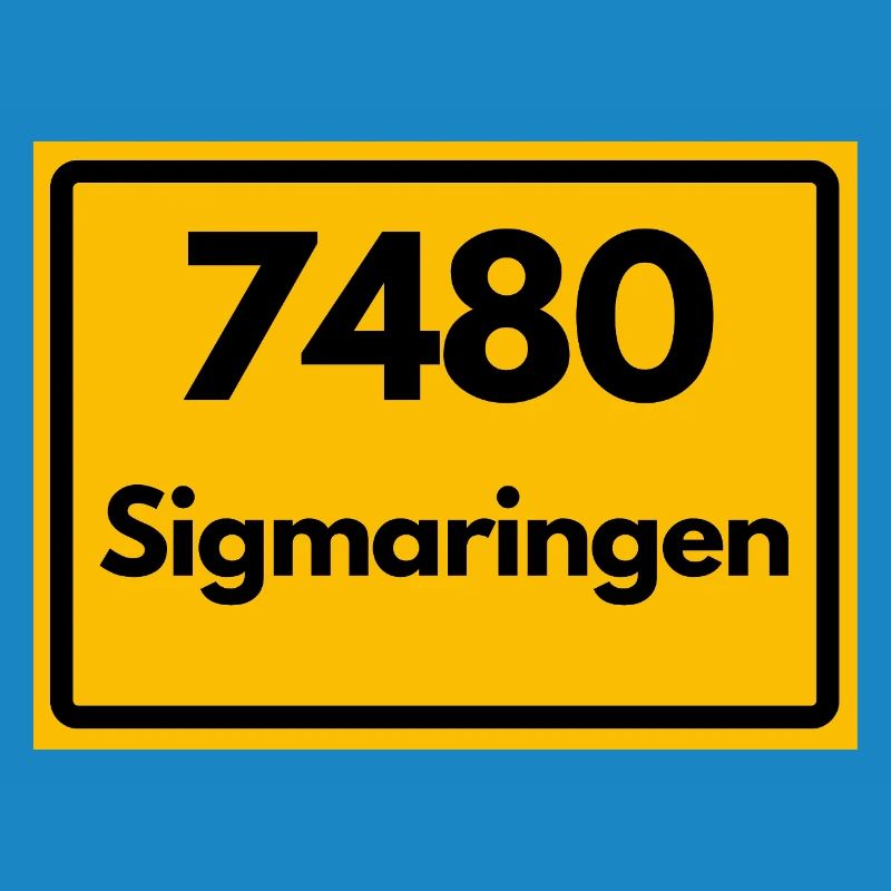 OLD POSTCODE RETRO 7480 SIGMARINGEN HEIMAT
