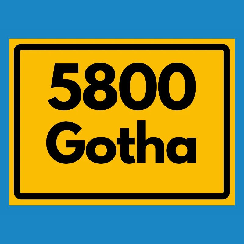 ANCIEN CODE POSTAL 5800 GOTHA HEIMATSTOLZ ORIGINAL
