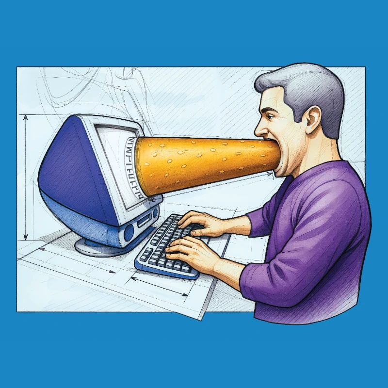COMPUTER ADDICT MAN - geek & scifi