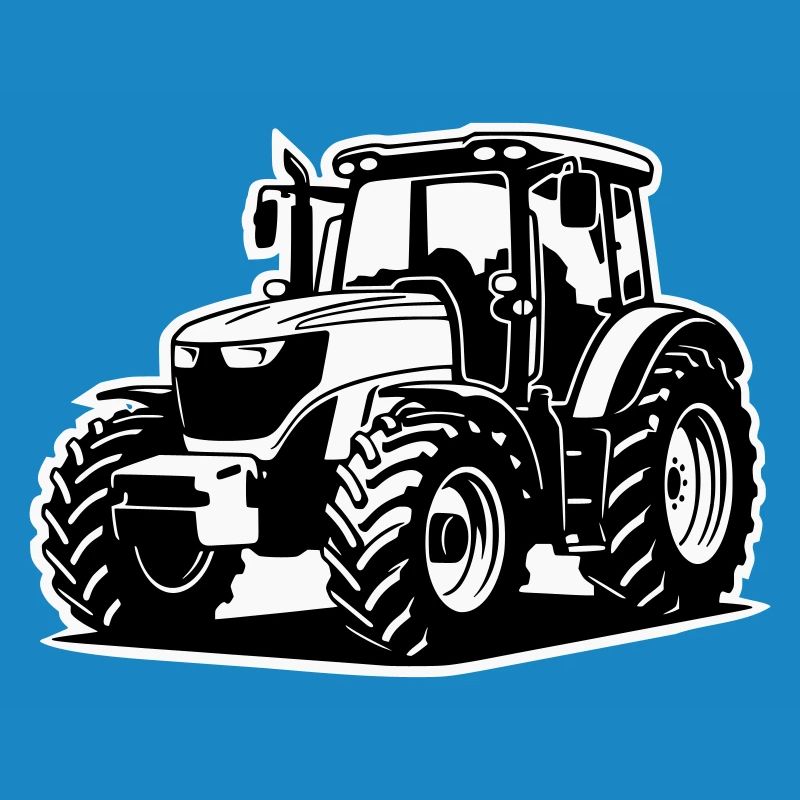 Traktor / Trecker / Schlepper (2-farbig)
