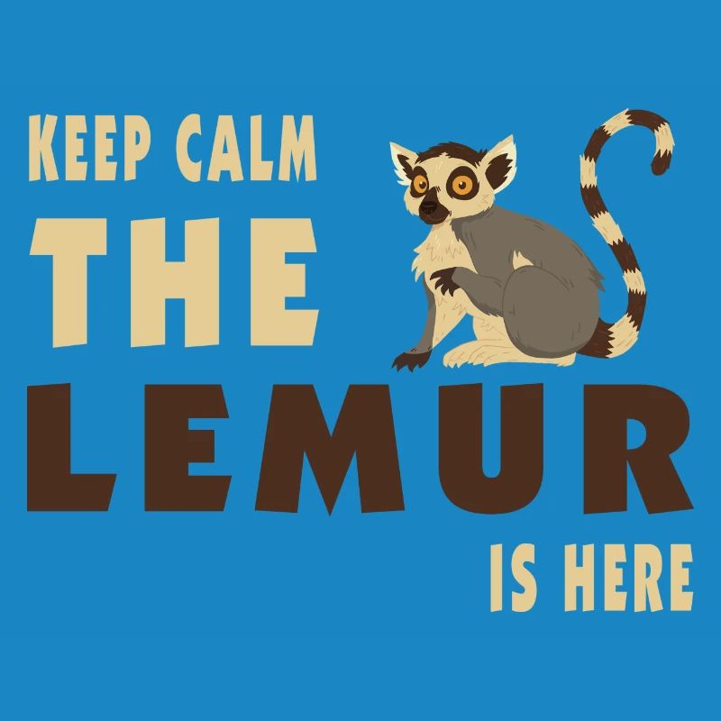 Keep Calm Lemur is here / Geschenk