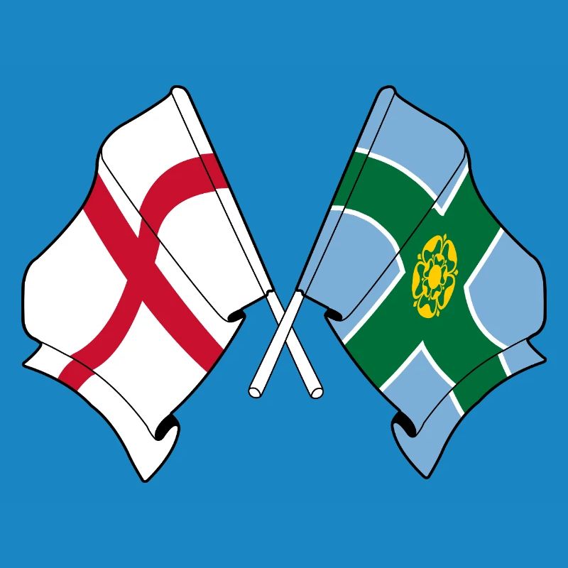 Drapeaux Derbyshire x Angleterre