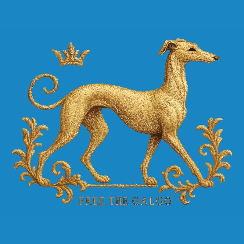Free the Galgo - Embroidery Nr01