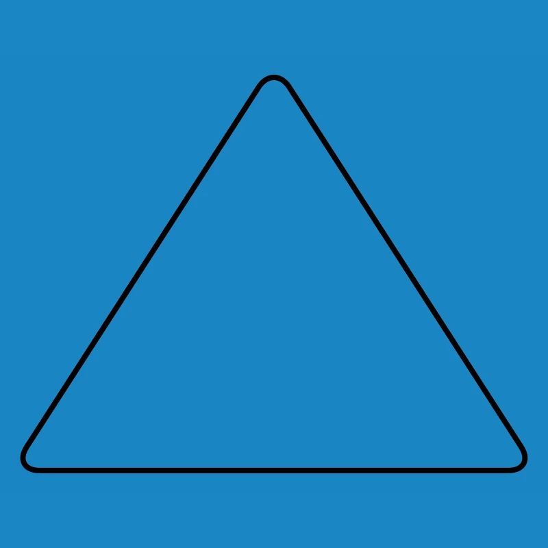 Triangle avec coins arrondis