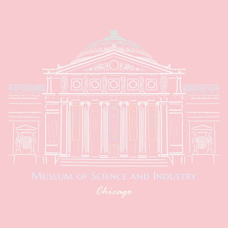 Musée des Sciences et de l’Industrie de Chicago, dessin à la main