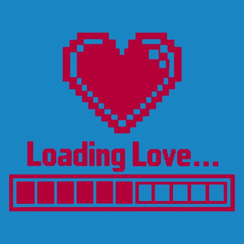 Pixel Heart Loading Bar Saint-Valentin - Avec amour