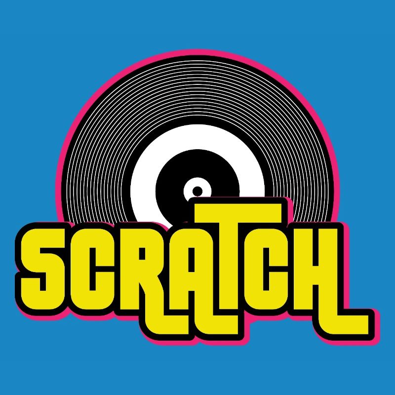 Graphique de disque vinyle Scratch DJ