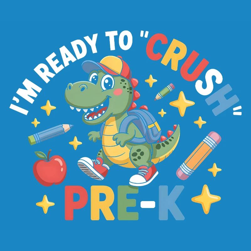 Bereit, Pre K Dinosaurier zu zerquetschen