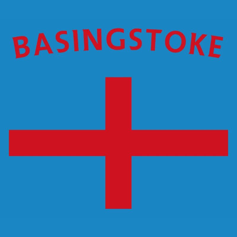 Basingstoke Emblem Retro Abzeichen