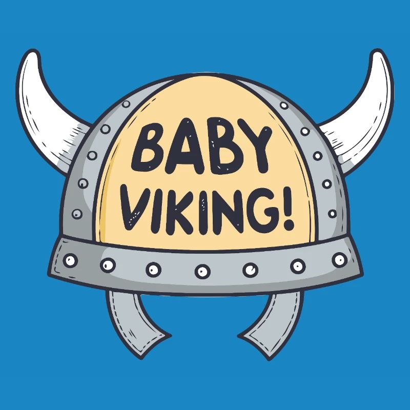Viking Bébé Casque cornes blanches