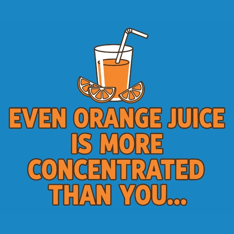Concentration de jus d’orange, drôle de dicton.