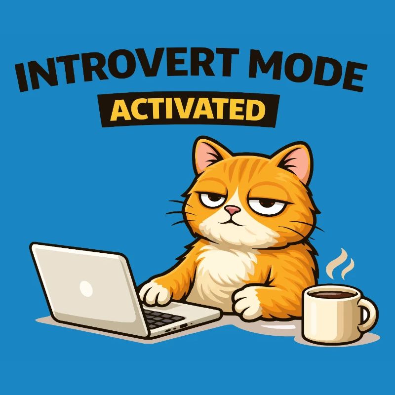 Chat activé en mode introverti