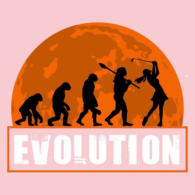 Évolution du golf, fille golfeuse Joueuse de golf cadeau