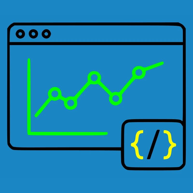 Web Analysis Chart Coding Browser Vector