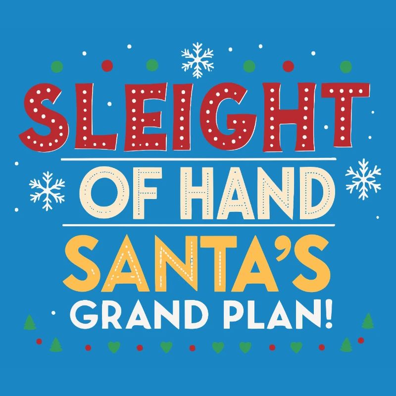 Weihnachtsmann-Handplan groß