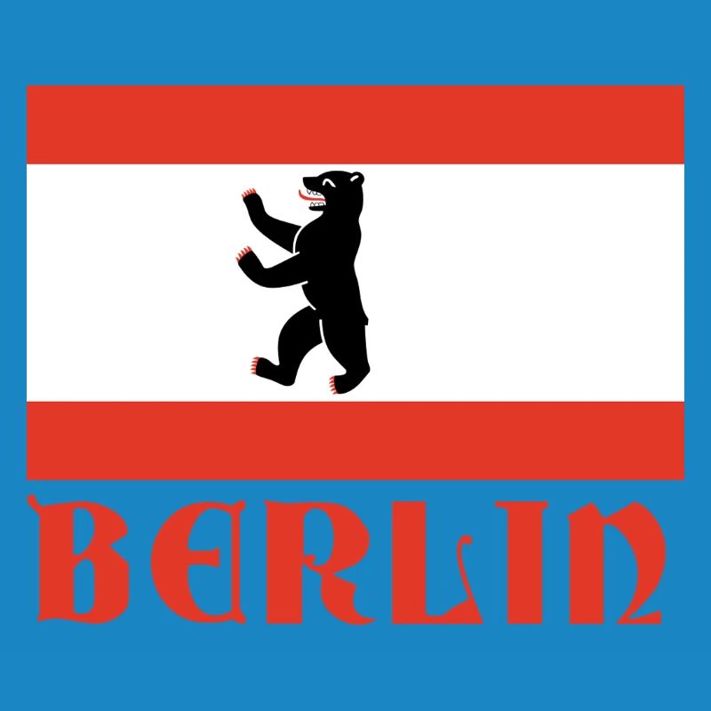 Graphique du drapeau de l’ours de Berlin