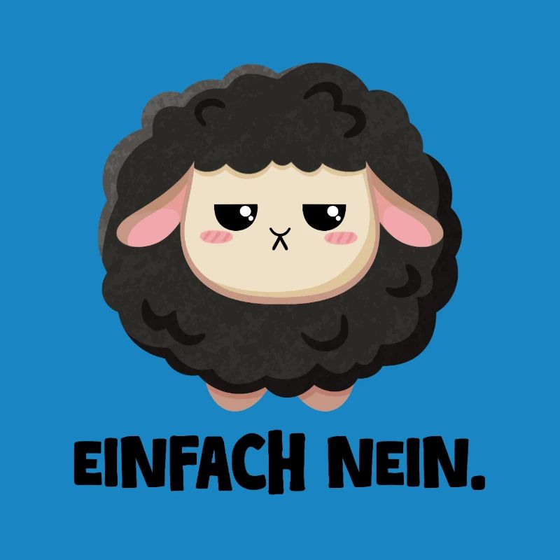 Grumpy Schaf Einfach nein