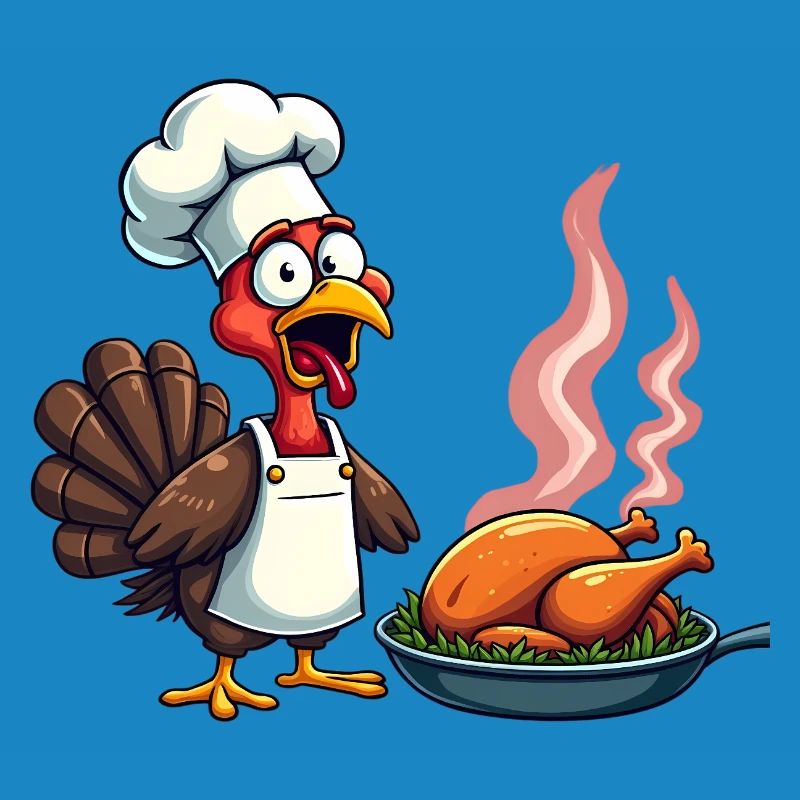 Cuisinier de dinde de Thanksgiving