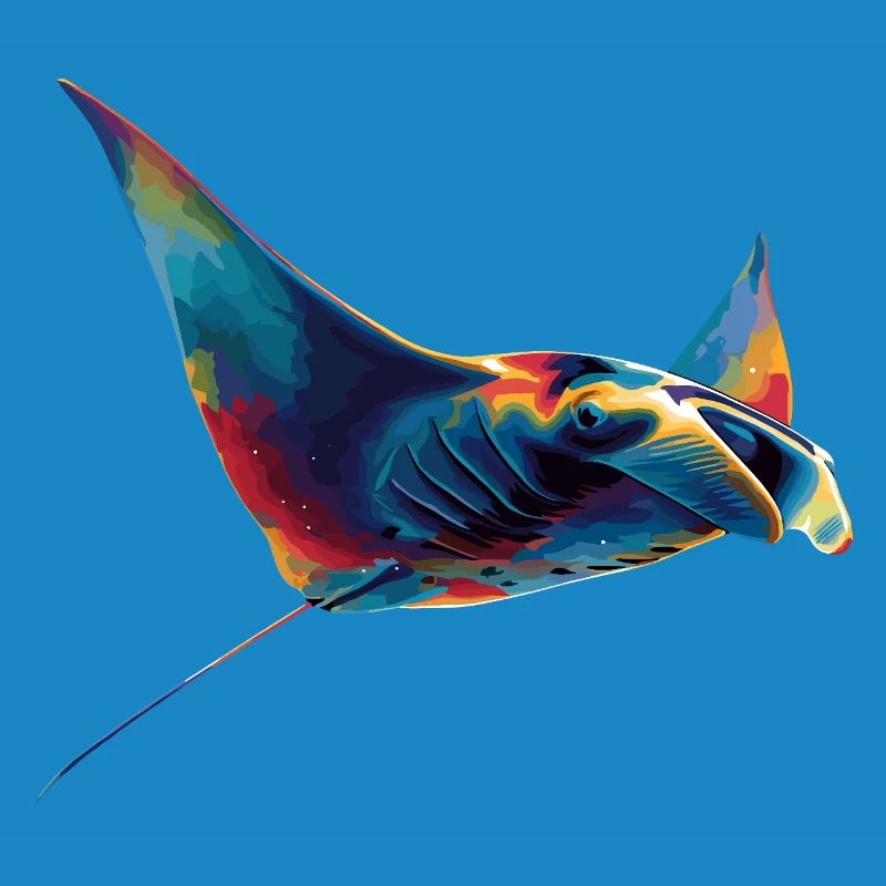 Manta Ray, Devil Ray, Stingray, Diver
