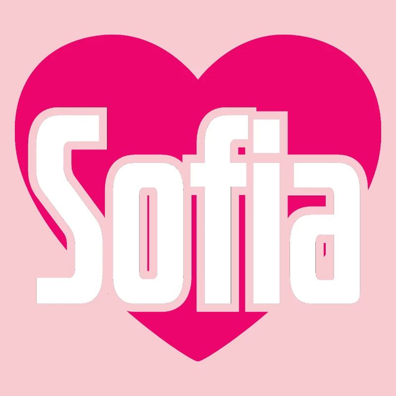 I Love Sofia Pink Heart I Love Sofia