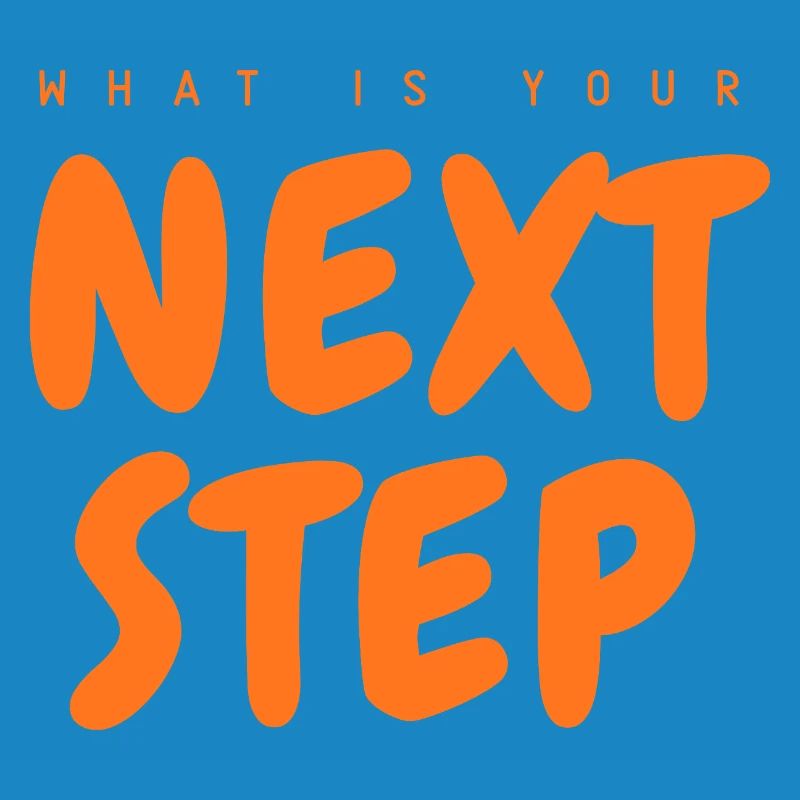 Next Step Orange Font, Next Step