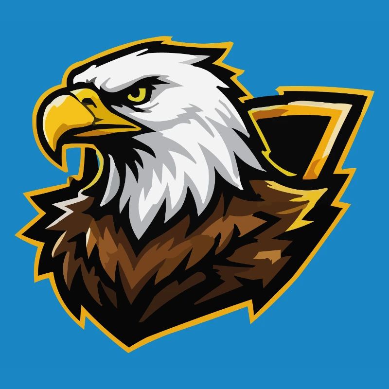 Eagle with Gold Accent Comic