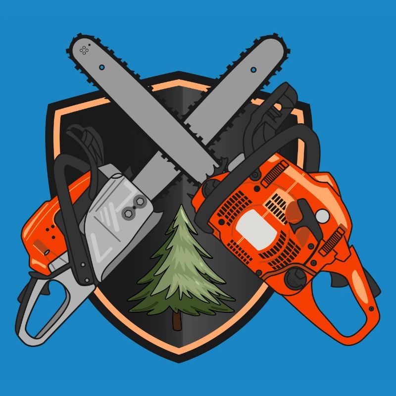 Chainsaws on shield
