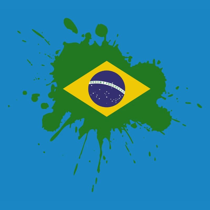 Conception de spot de drapeau du Brésil