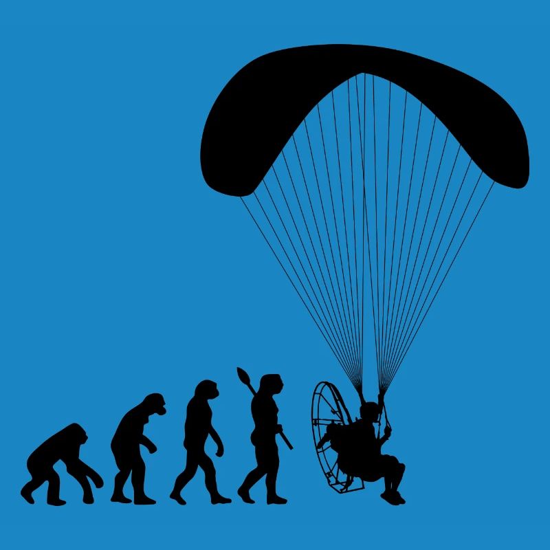 Paramoteur Évolution humaine drôle