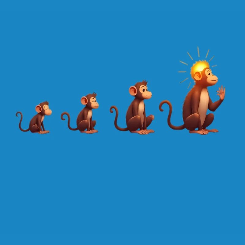 Evolution of sun-headed monkeys