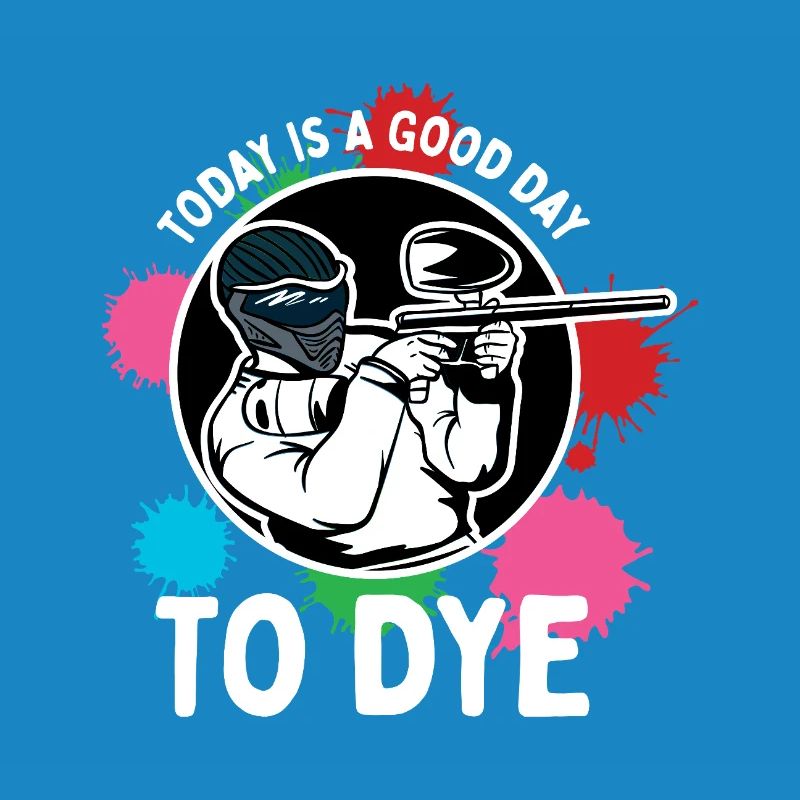 Conception sportive compétitive avec action de paintball et éclaboussures