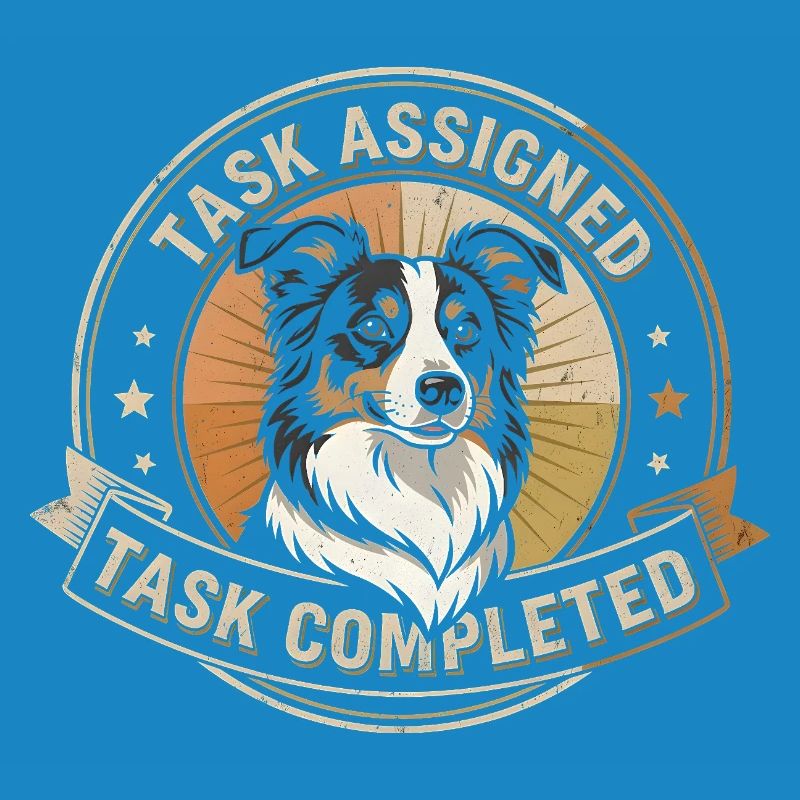 Task completed | Border Collie Badge