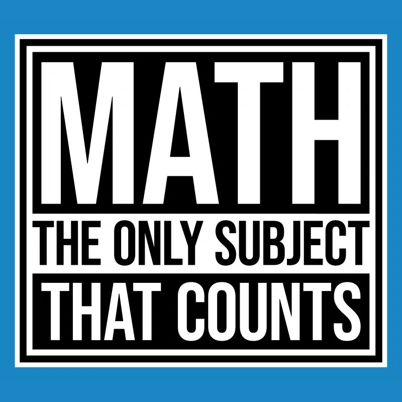 Math The Only Subject That Counts Nerd Mathe Logo