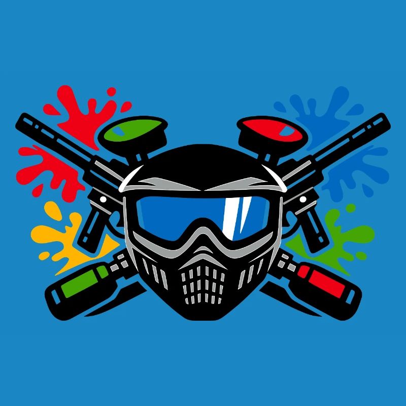 Graffiti-Helm mit Farbspritzer